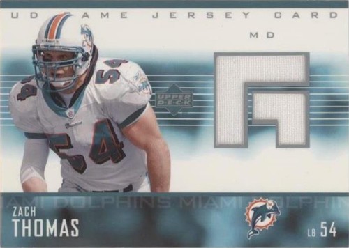 2003 Upper Deck Zach Thomas #GJ-ZT