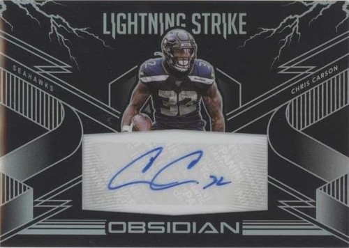 2020 Panini Obsidian Chris Carson #LS22