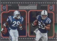 2010 Topps Chrome Eric Dickerson Joseph Addai #CGL-DA