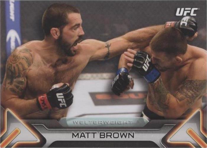 2016 Topps UFC Knockout - Matt Brown #39