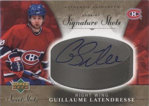 2006-07 Upper Deck Sweet Shot - Guillaume Latendresse #SS-GL