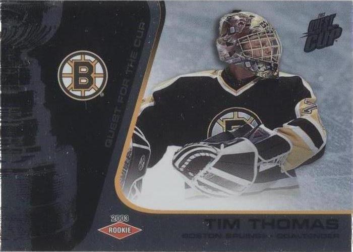 2002-03 Pacific Quest for the Cup - Tim Thomas #106