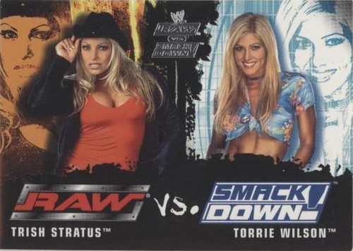 2002 Fleer WWE RAW vs SmackDown! - Torrie Wilson Trish Stratus #82