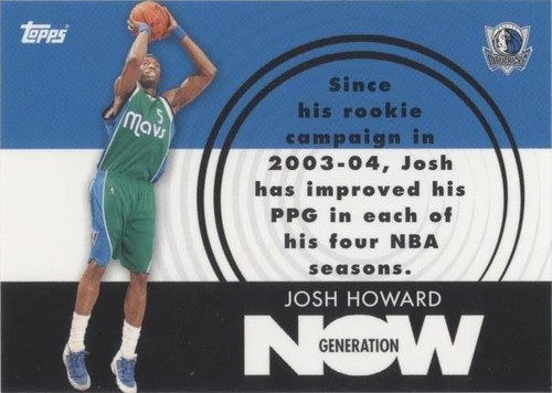 2007-08 Topps - Josh Howard #GN5