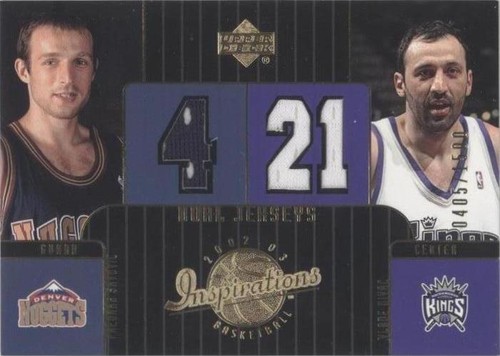 2002-03 Upper Deck Inspirations - Predrag Savovic/Vlade Divac #116