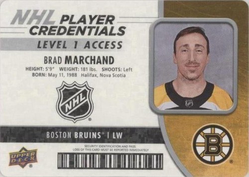 2018-19 Upper Deck MVP - Brad Marchand #NHL-BM