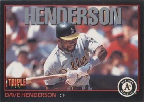 1993 Triple Play - Dave Henderson #119