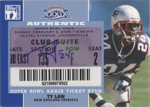 2007 Topps TX Exclusive Ty Law #SB-TL