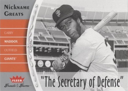 2006 Fleer Greats of the Game - Garry Maddox #NG-GM
