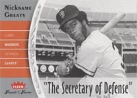2006 Fleer Greats of the Game - Garry Maddox #NG-GM