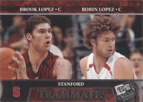 2008 Press Pass - Robin Lopez/Brook Lopez #55
