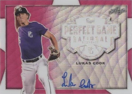 2019 Leaf Perfect Game National Showcase - Lukas Cook #BA-LC1