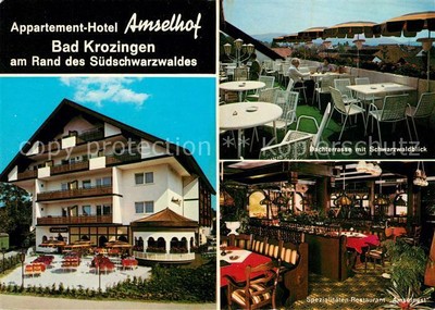 73103544 Bad Krozingen Appartement Hotel Amselhof Bachterrasse Schwarzwaldblick