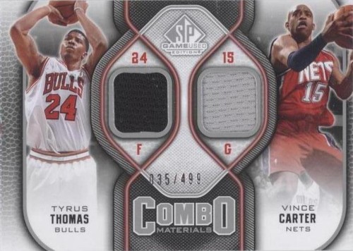 2009-10 SP Game Used - Tyrus Thomas/Vince Carter #CM-CT