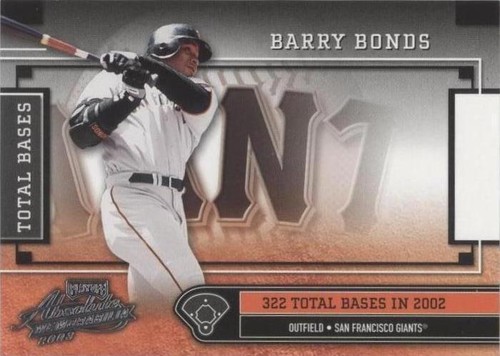 2003 Playoff Absolute Memorabilia - Barry Bonds #TB-21
