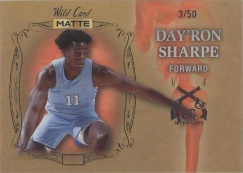 2022-23 Wild Card Matte Draft - Day'Ron Sharpe #SG-3