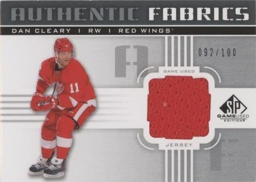 2011-12 SP Game Used Edition - Daniel Cleary #AF-DC