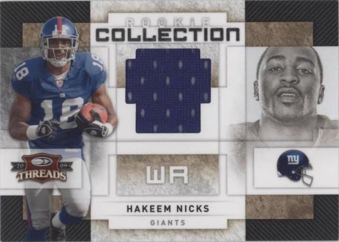 Donruss Threads Hakeem Nicks #24 2009