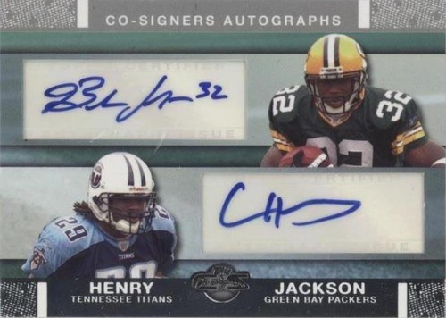 2007 Topps Co-Signers Brandon Jackson Chris Henry #CSA-BJ