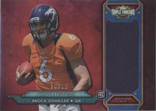 2012 Topps Triple Threads Brock Osweiler #TTRJR-12