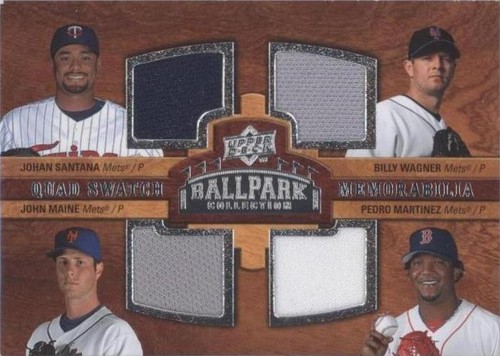 2008 Upper Deck Ballpark Collection - Billy Wagner Johan Santana John Maine #210