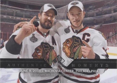 2013-14 SP Authentic - Jonathan Toews Patrick Sharp #195