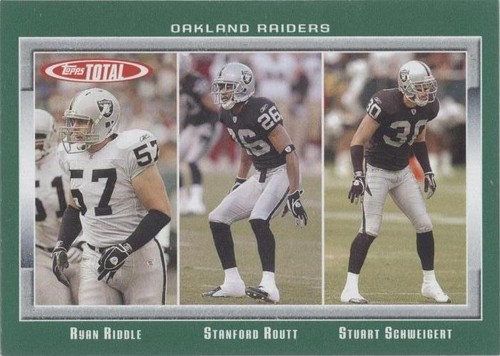 2006 Topps Total Ryan Riddle Stanford Routt Stuart Schweigert #400