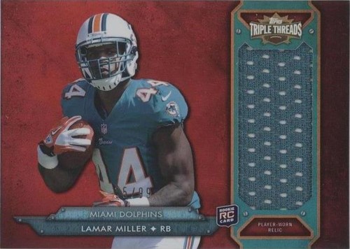 2012 Topps Triple Threads Lamar Miller #TTRJR-28