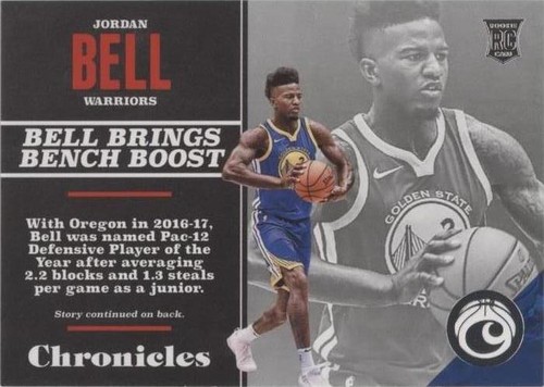 Jordan Bell #131 8/25 ルーキーパッチ オート RC Jordan Bell #131 8/25 ルーキーパッチ オート RC Jordan Bell