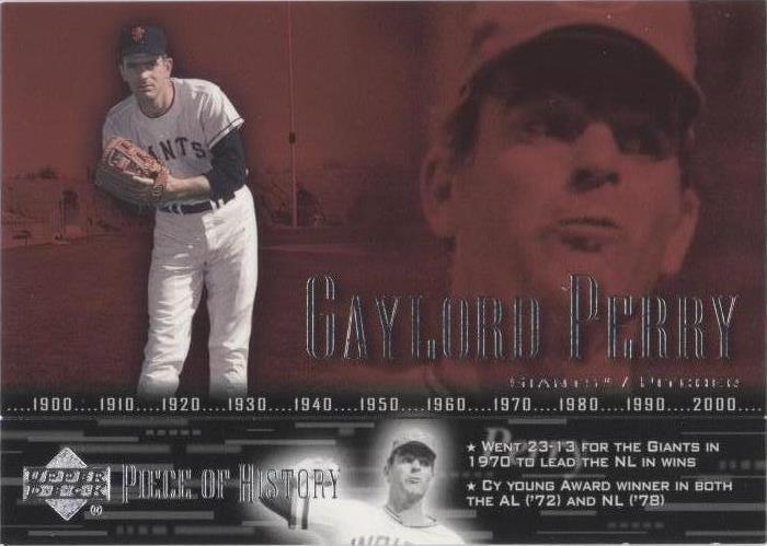 Upper Deck Piece Of History 2002 - Gaylord Perry #71