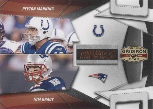 2009 Donruss Gridiron Gear Peyton Manning Tom Brady #8