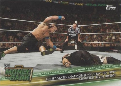 2019 Topps WWE Money in the Bank - John Cena Kevin Owens #GMM-13