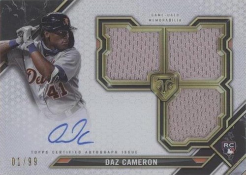 2021 Topps Triple Threads - Daz Cameron #RFPAR-DCA