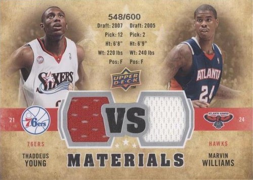2009-10 Upper Deck - Marvin Williams/Thaddeus Young #VS-WY