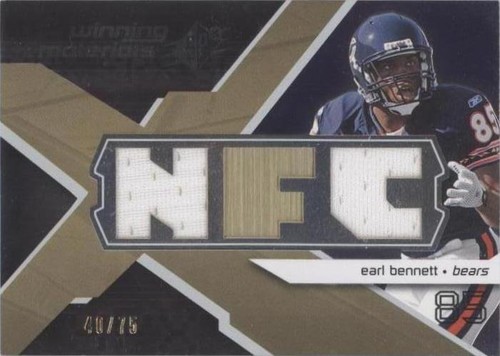 2008 SPx Earl Bennett #WM-EB