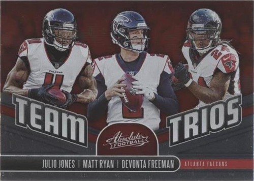 2019 Panini Absolute Devonta Freeman Julio Jones Matt Ryan #TT-AF