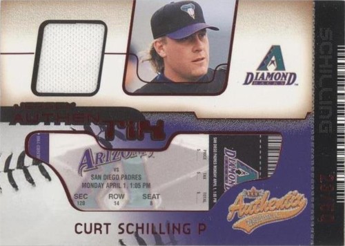 2002 Fleer Authentix - Curt Schilling #JA-CS
