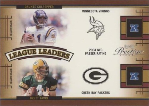 2005 Playoff Prestige Brett Favre Daunte Culpepper #LL-2
