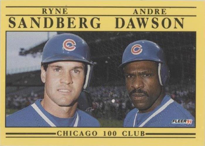 Fleer 1991 - Andre Dawson Ryne Sandberg #713