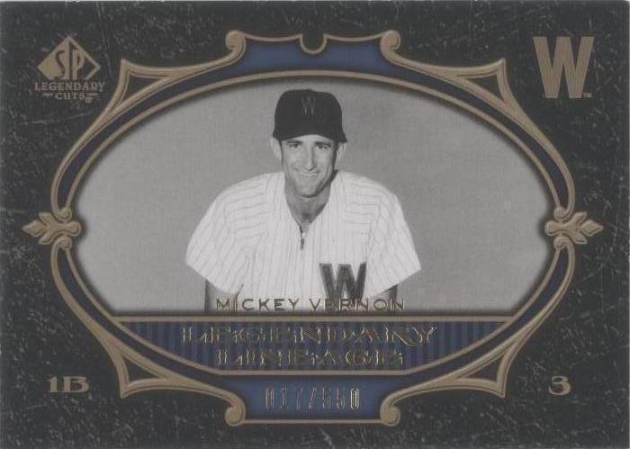 2007 SP Legendary Cuts - Mickey Vernon #198