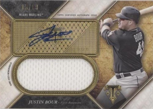 2017 Topps Triple Threads - Justin Bour #UAJR-JB