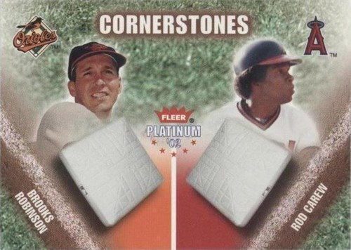 2002 Fleer Platinum - Brooks Robinson Rod Carew #32 CS