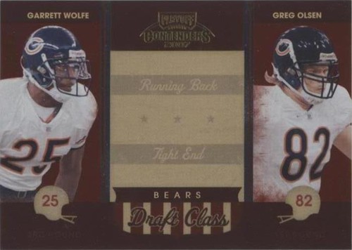2007 Playoff Contenders Garrett Wolfe Greg Olsen #DC-7