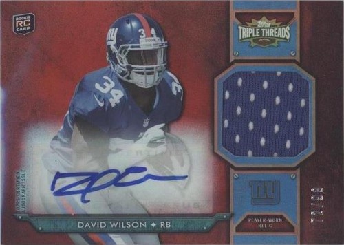 2012 Topps Triple Threads David Wilson #TTRAR-52