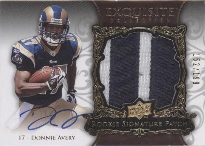 2008 Upper Deck Exquisite Collection Donnie Avery #143