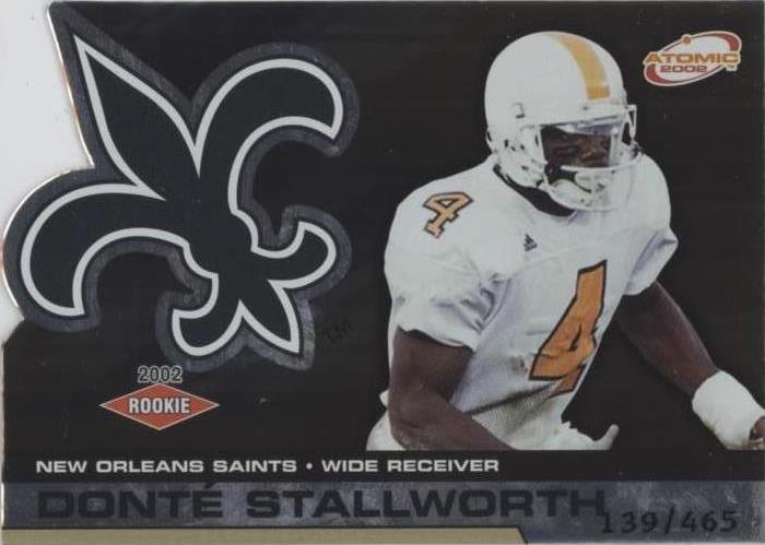 2002 Pacific Atomic Donte Stallworth #123