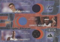 2004-05 Topps Luxury Box - Carmelo Anthony/Andrei Kirilenko/Kevin Garnett #TT-KAG
