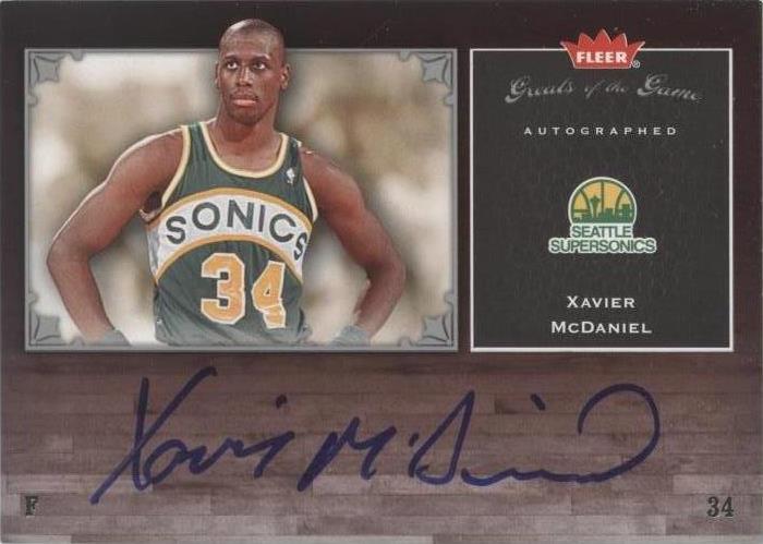 2005-06 Fleer Greats of the Game - Xavier McDaniel #GG-XM
