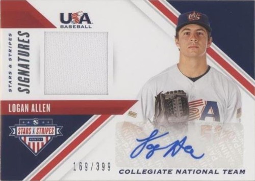 2020 Panini USA Baseball Stars & Stripes - Logan Allen #SSS-LA