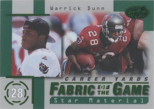 1999 Leaf Certified Warrick Dunn #FG65